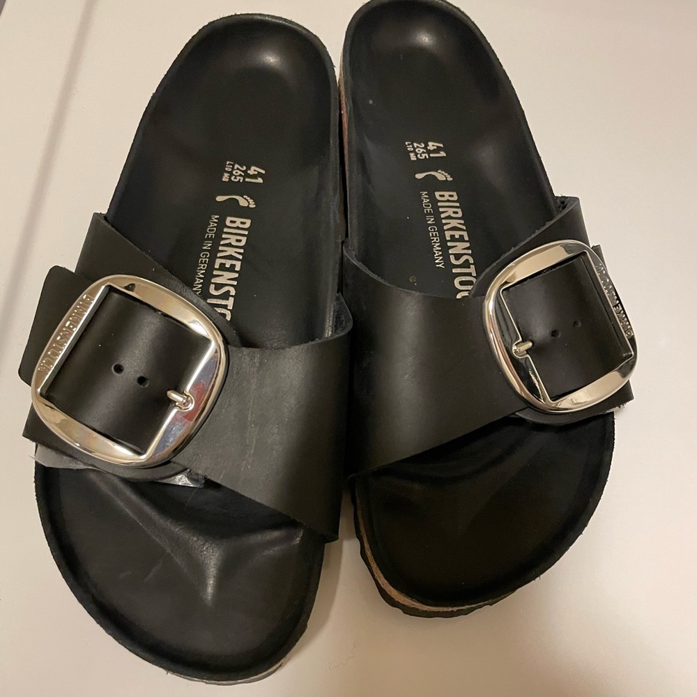 COPY - Birkenstock Madrid wide buckle, black, 41